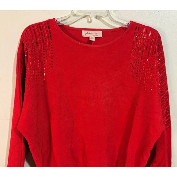 Philosophy Goji Berry Crew Neck Pullover Long Sleeve Sweater Size Small NWT - Picture 3 of 8